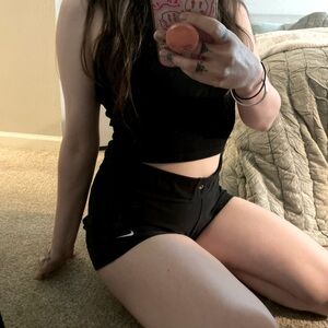 Nike Dri-Fit Black Highwaisted Shorts